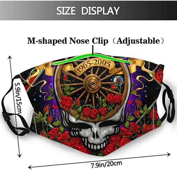 Grateful dead Face Cover Headband Balaclavas - Picture 2 of 6